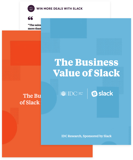 Preview thumbnail of the IDC: Business Value of Slack book