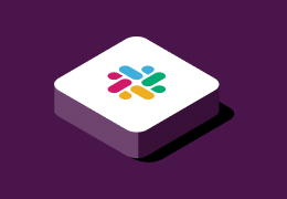 Logotipo de Slack en un ícono cuadrado
