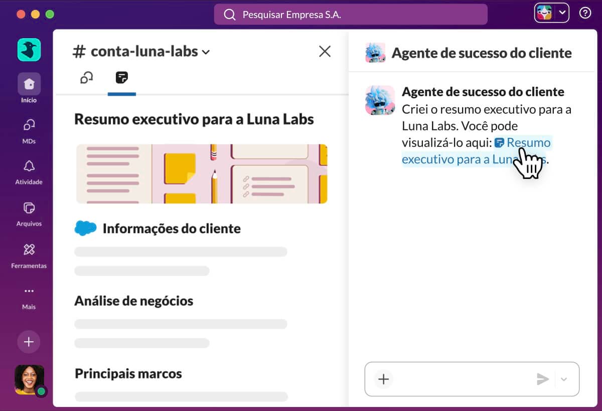 Slack | Ferramentas de produtividade e plataforma de trabalho com