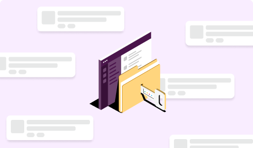 Image de serrure et de clé, et messages affichés dans un espace de travail Slack