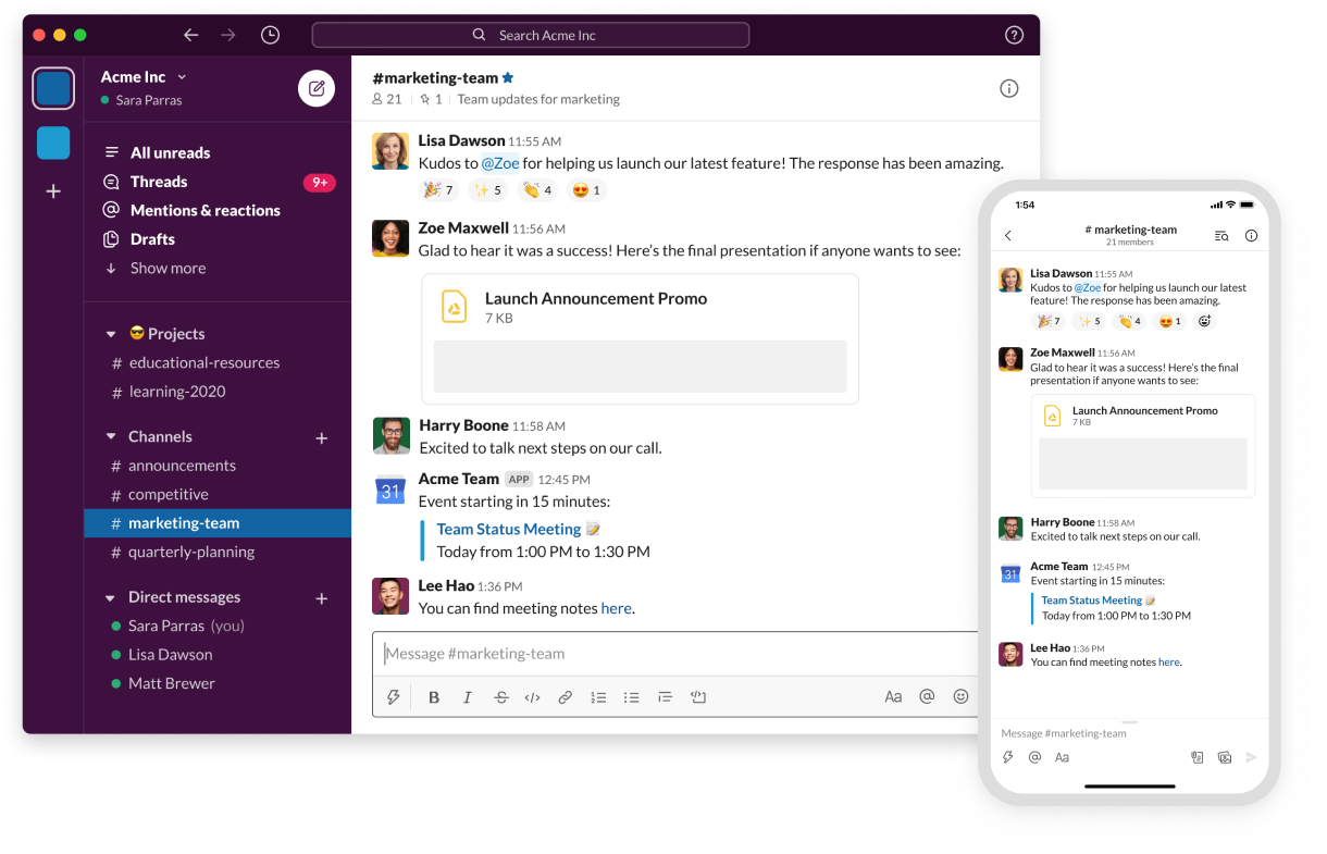 slack download messages