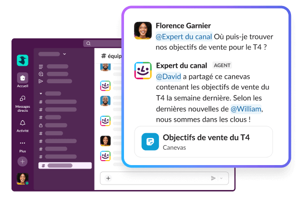 Ajoutez un expert dans chaque canal