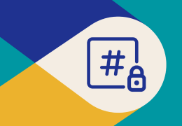 Illustated graphic of lock and channel hash.