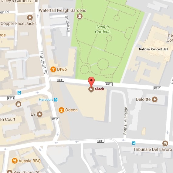 Map of the Dublin office