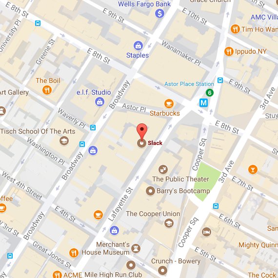 Map of the New York office