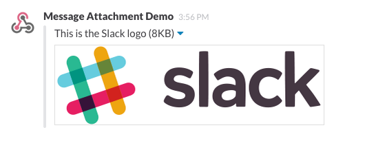 Screenshot of an attachment with a large image