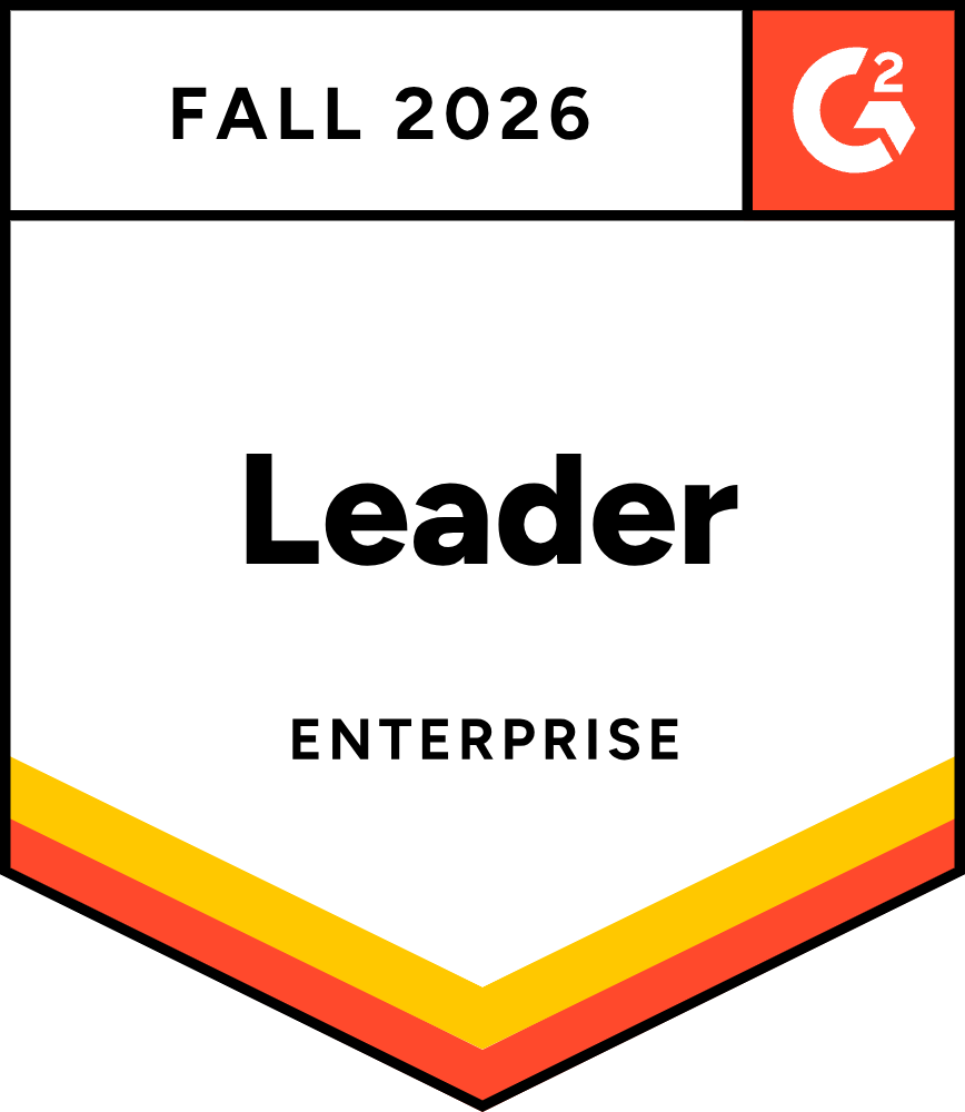 Awarded Grid Leader in Enterprise - Fall 2026 by G2 market reports