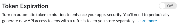 OAuth settings in app mgmt displaying the toggle