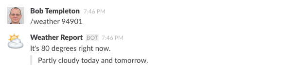 slack ephemeral message