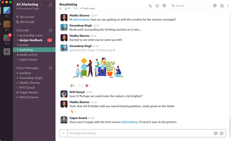 front end developer slack channel