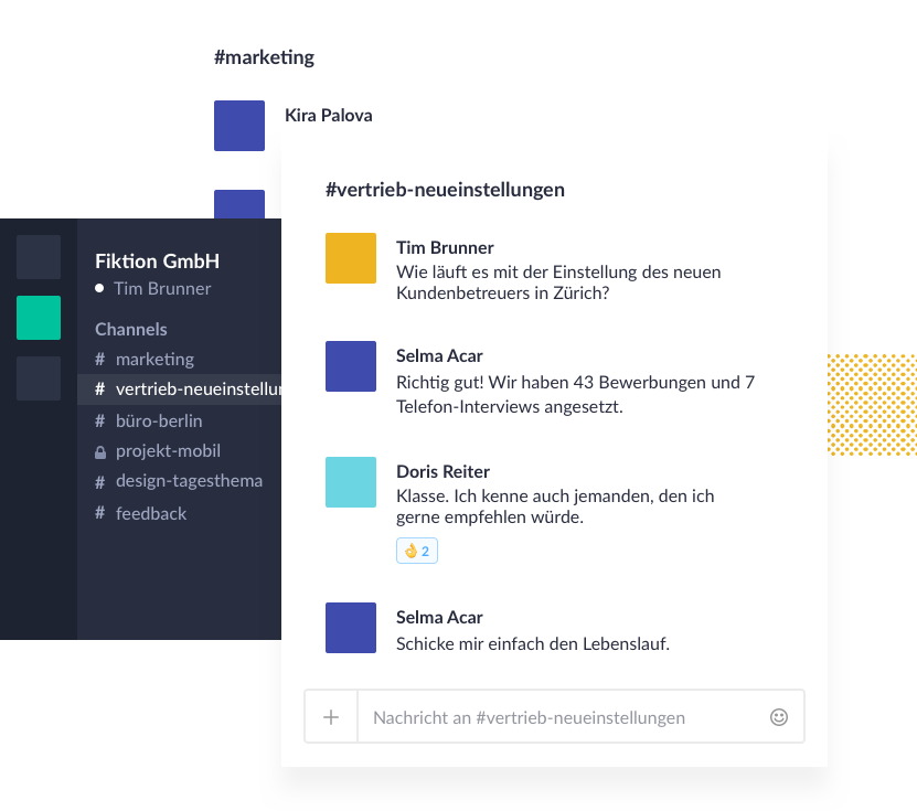 Team-Kommunikation für das 21. Jahrhundert.