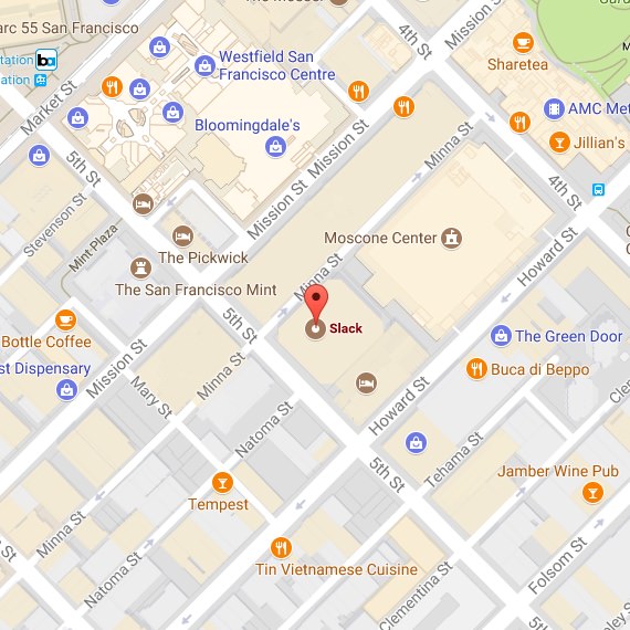 Map of the San Francisco office
