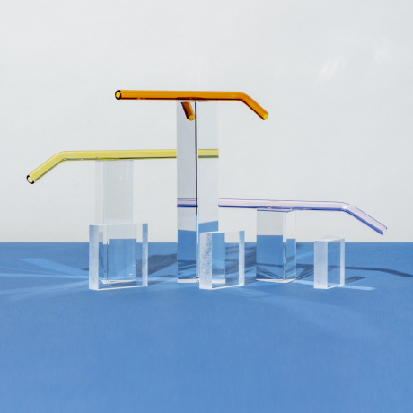 An abstract rendering of pipes and blocks illustrates how Fastly keeps their customers’ web traffic flowing smoothly