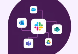 An image showing a person using a computer with the logos of software companies