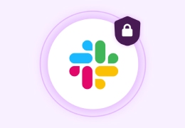 App icons float above the Slack UI