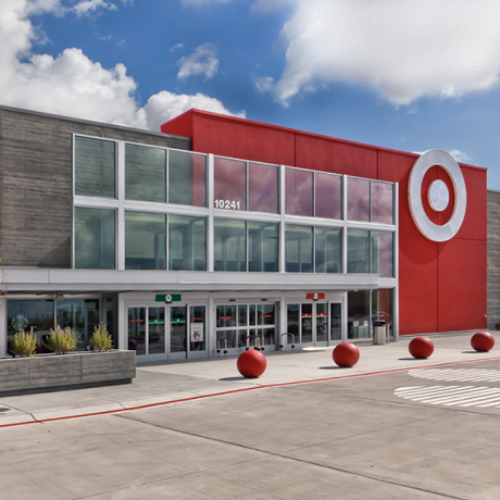 Exterior view of a Target storefront