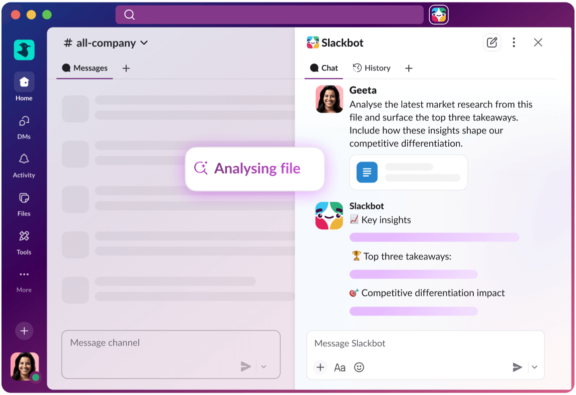 Analyse the latest market research from this file and surface the top three takeaways. Include how these insights shape our competitive differentiation.