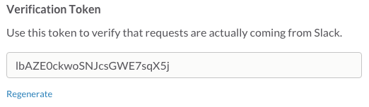 A slash command validation code