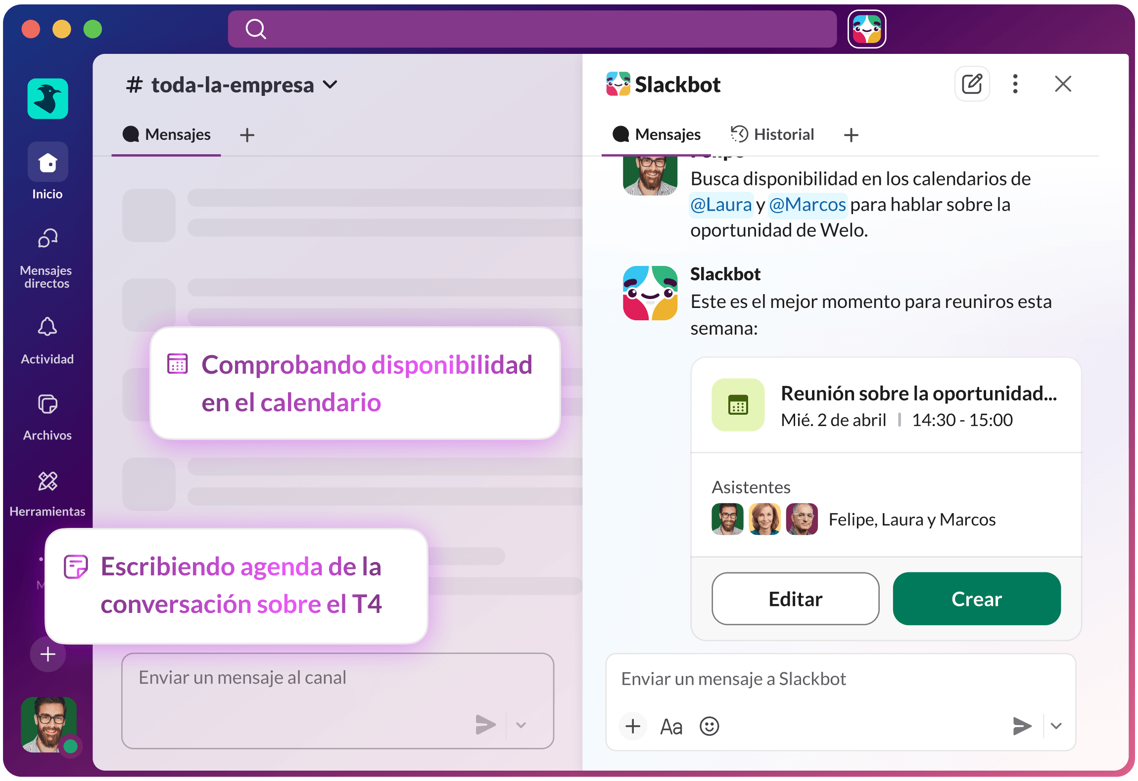 Slackbot, tu agente de IA personal para el trabajo | Slack