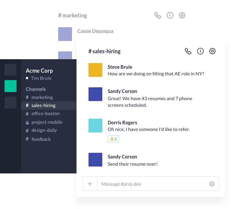 Team communication for the 21st century.