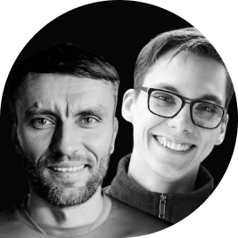 Igor Gaidaichuk 氏と Justas Belevicius 氏の顔写真