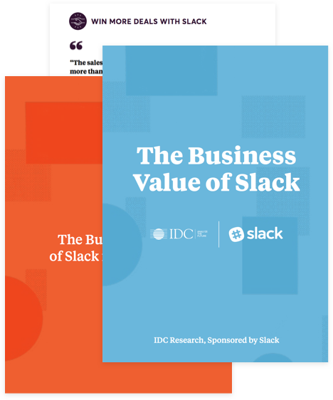 Preview thumbnail of the IDC: Business Value of Slack book