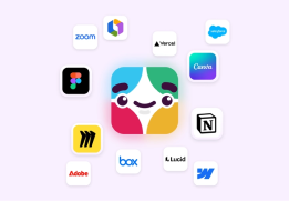 The Slackbot icon ringed by the logos of connected apps