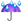 :傘と雨粒: