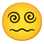 :渦巻いた目の顔:
