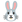 :うさぎの顔: