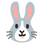 :うさぎの顔: