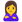 :ふくれっつらの女性: