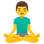 :瞑想する男性: