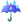 :傘と雨粒: